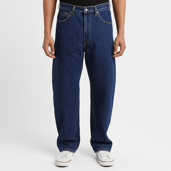 Levi's 550 Jeans Mens Size W38 L29 Dark Blue Button Fly Vintage Casual - Picture 1 of 16